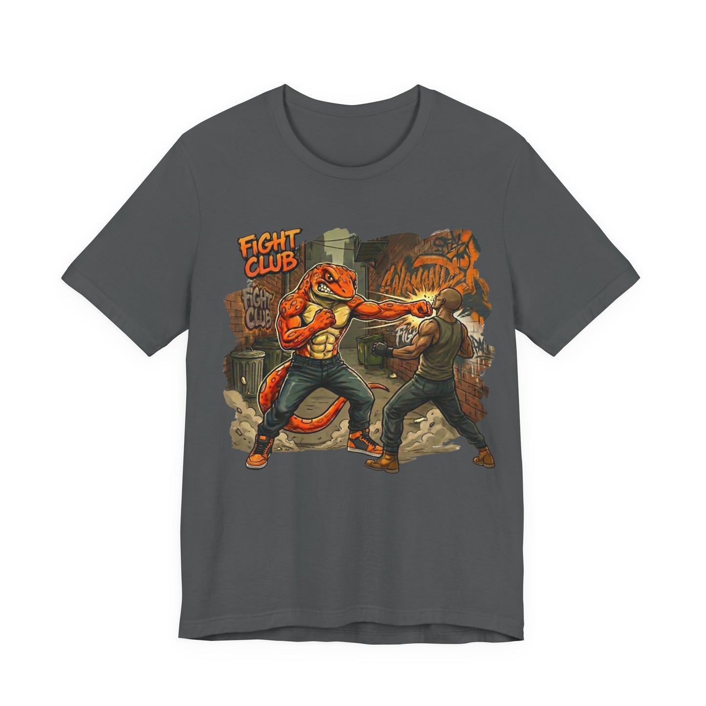 Salamander Fight Club Backstreet Brawler T-Shirt | Y2K Streetwear Unisex T-Shirt