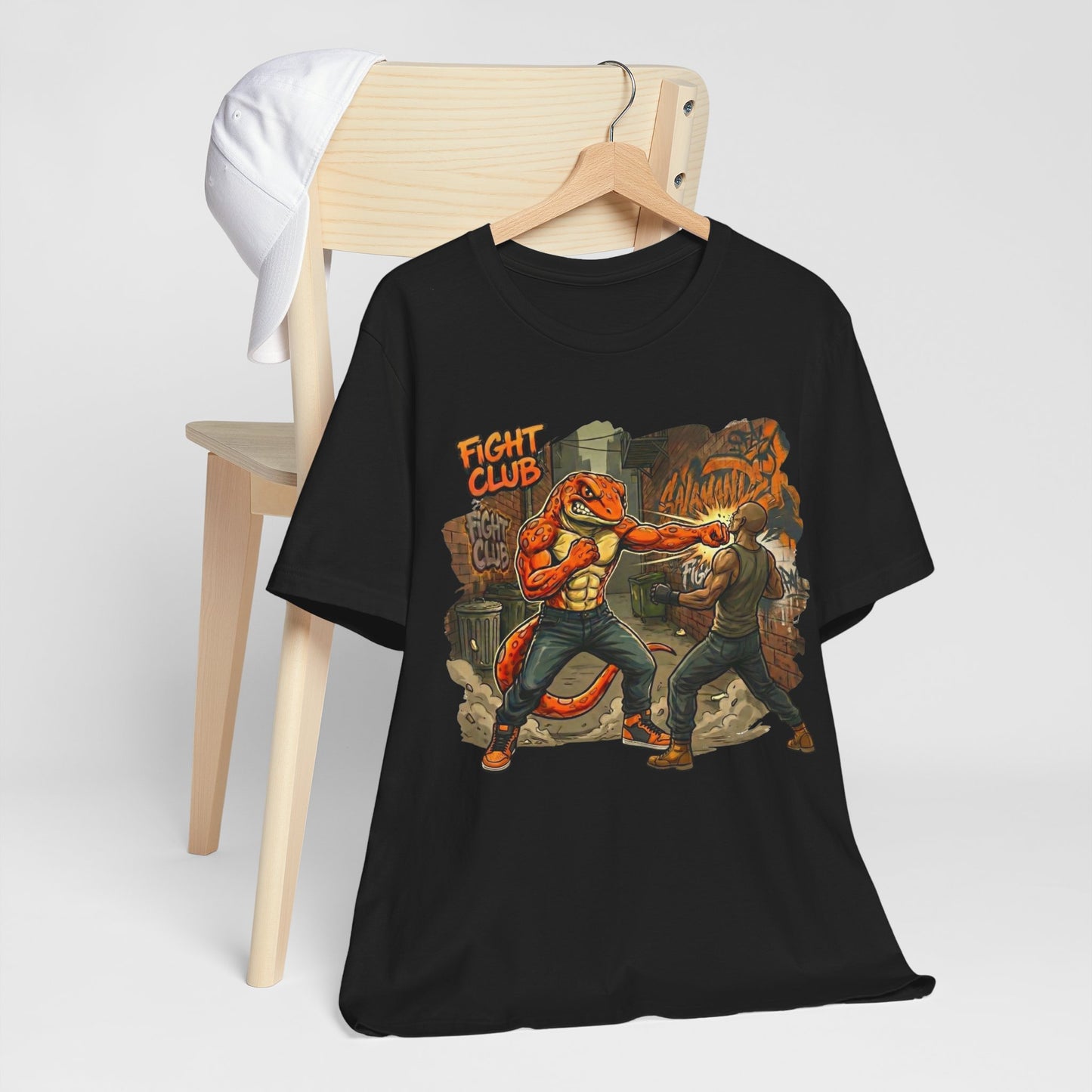 Salamander Fight Club Backstreet Brawler T-Shirt | Y2K Streetwear Unisex T-Shirt
