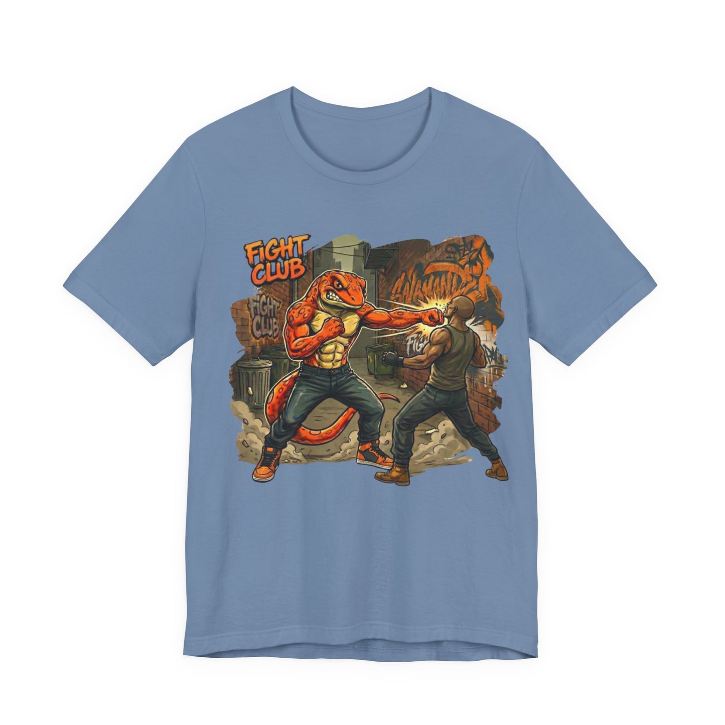 Salamander Fight Club Backstreet Brawler T-Shirt | Y2K Streetwear Unisex T-Shirt