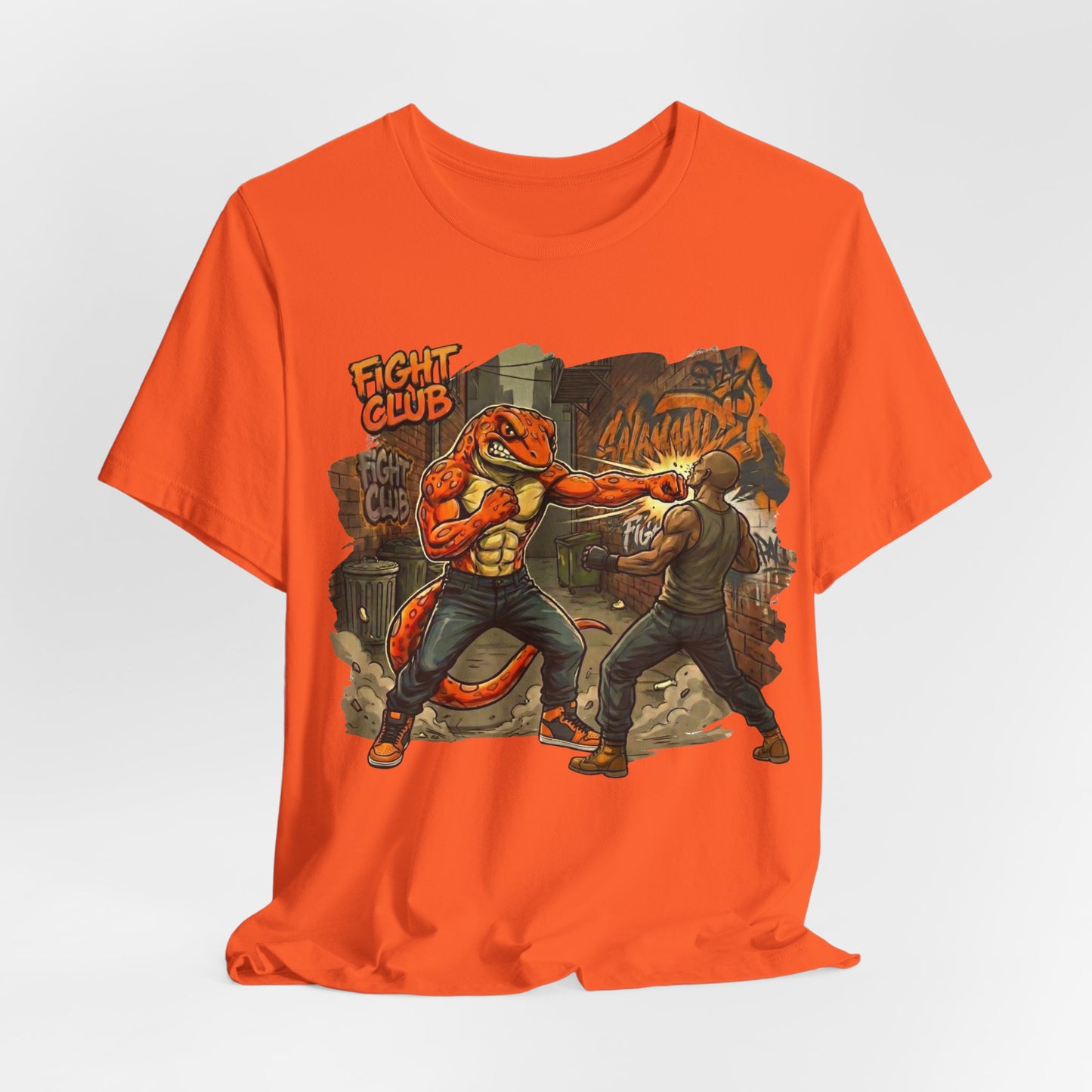 Salamander Fight Club Backstreet Brawler T-Shirt | Y2K Streetwear Unisex T-Shirt