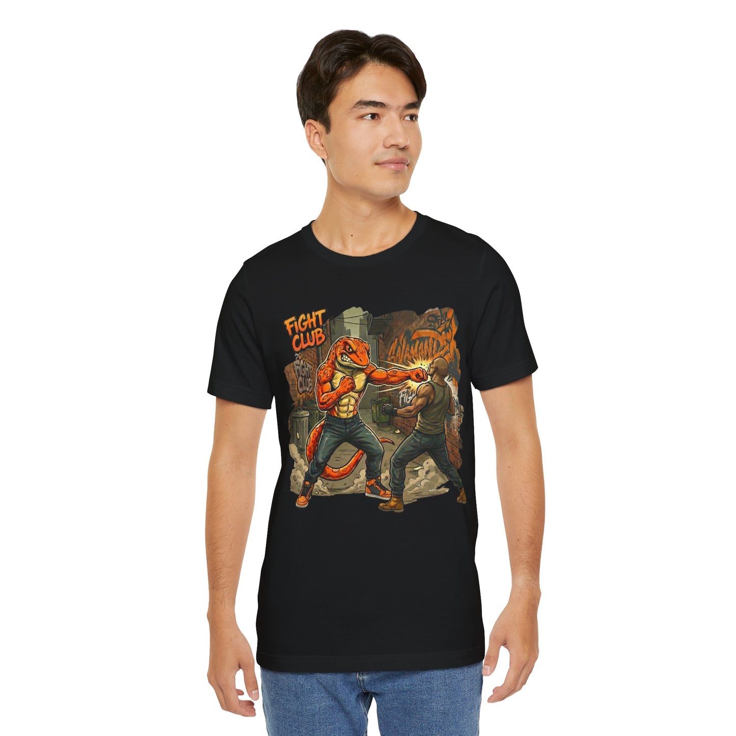 Salamander Fight Club Backstreet Brawler T-Shirt | Y2K Streetwear Unisex T-Shirt