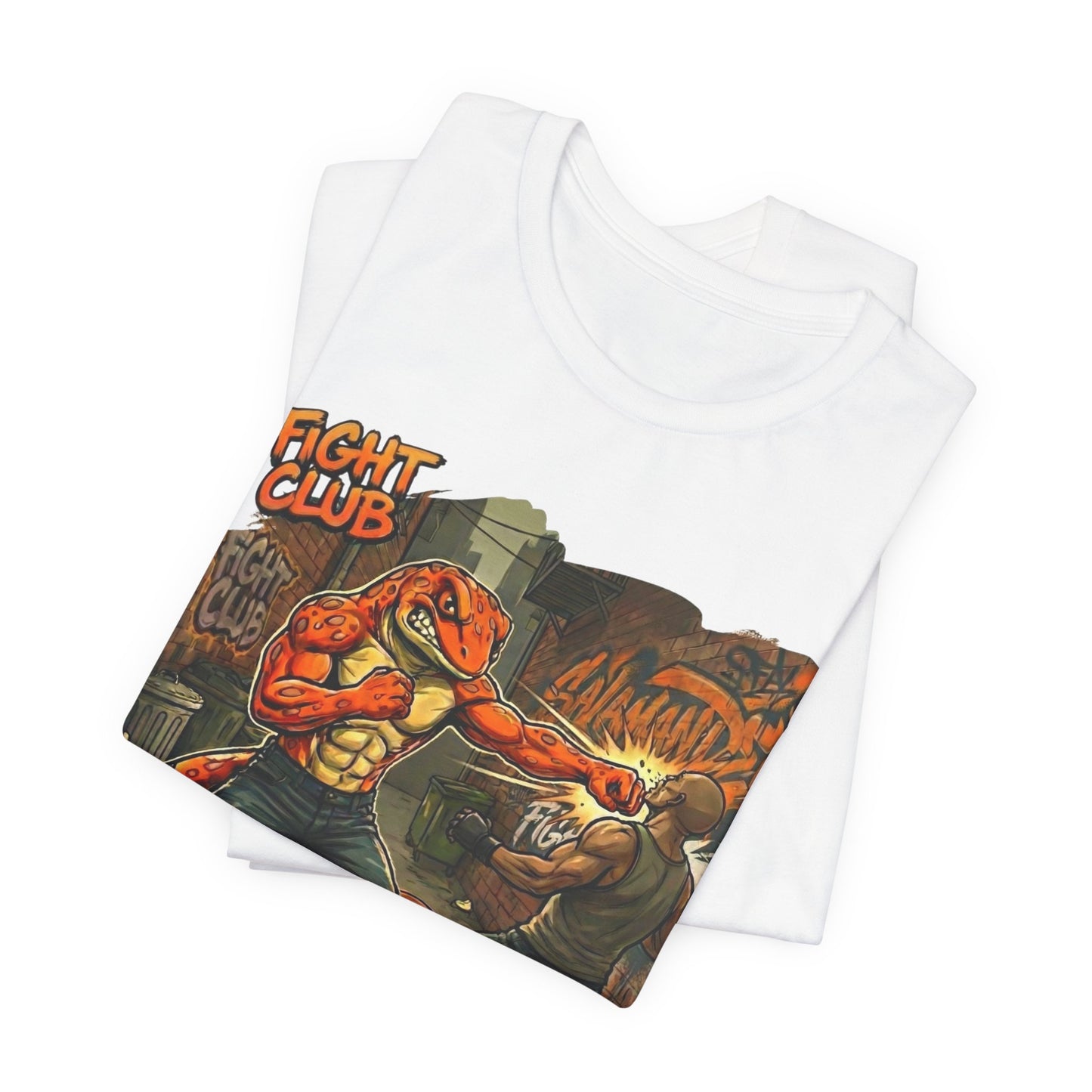 Salamander Fight Club Backstreet Brawler T-Shirt | Y2K Streetwear Unisex T-Shirt
