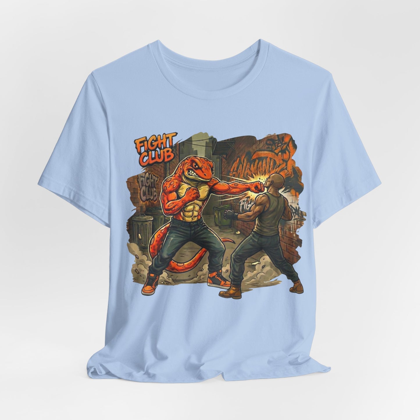 Salamander Fight Club Backstreet Brawler T-Shirt | Y2K Streetwear Unisex T-Shirt