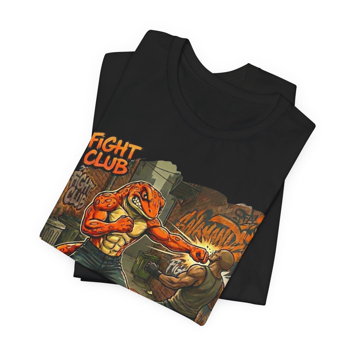 Salamander Fight Club Backstreet Brawler T-Shirt | Y2K Streetwear Unisex T-Shirt