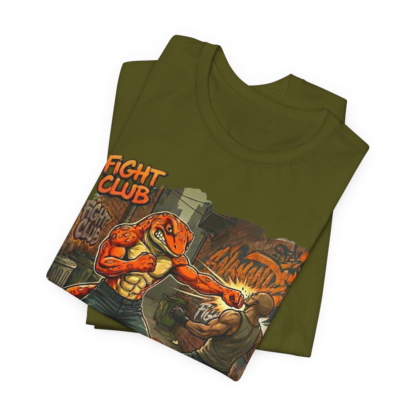 Salamander Fight Club Backstreet Brawler T-Shirt | Y2K Streetwear Unisex T-Shirt