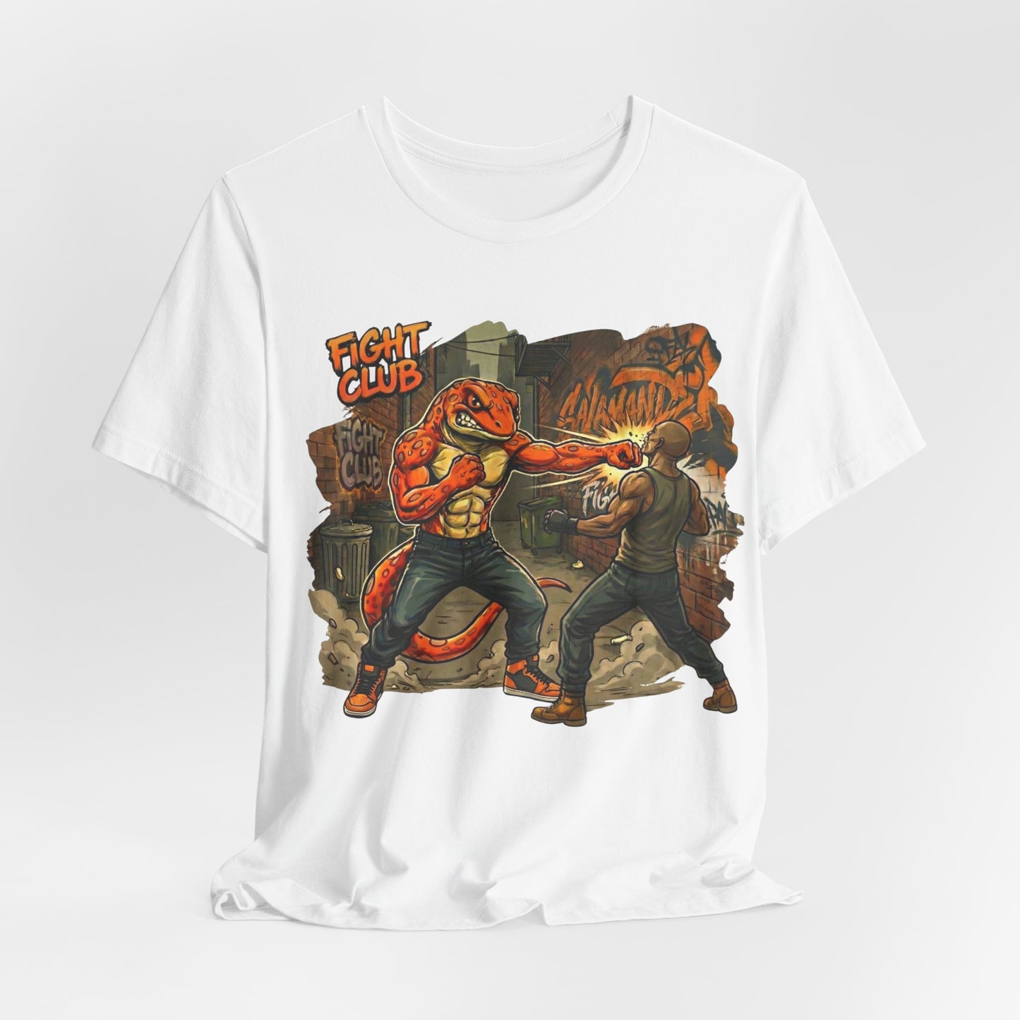 Salamander Fight Club Backstreet Brawler T-Shirt | Y2K Streetwear Unisex T-Shirt