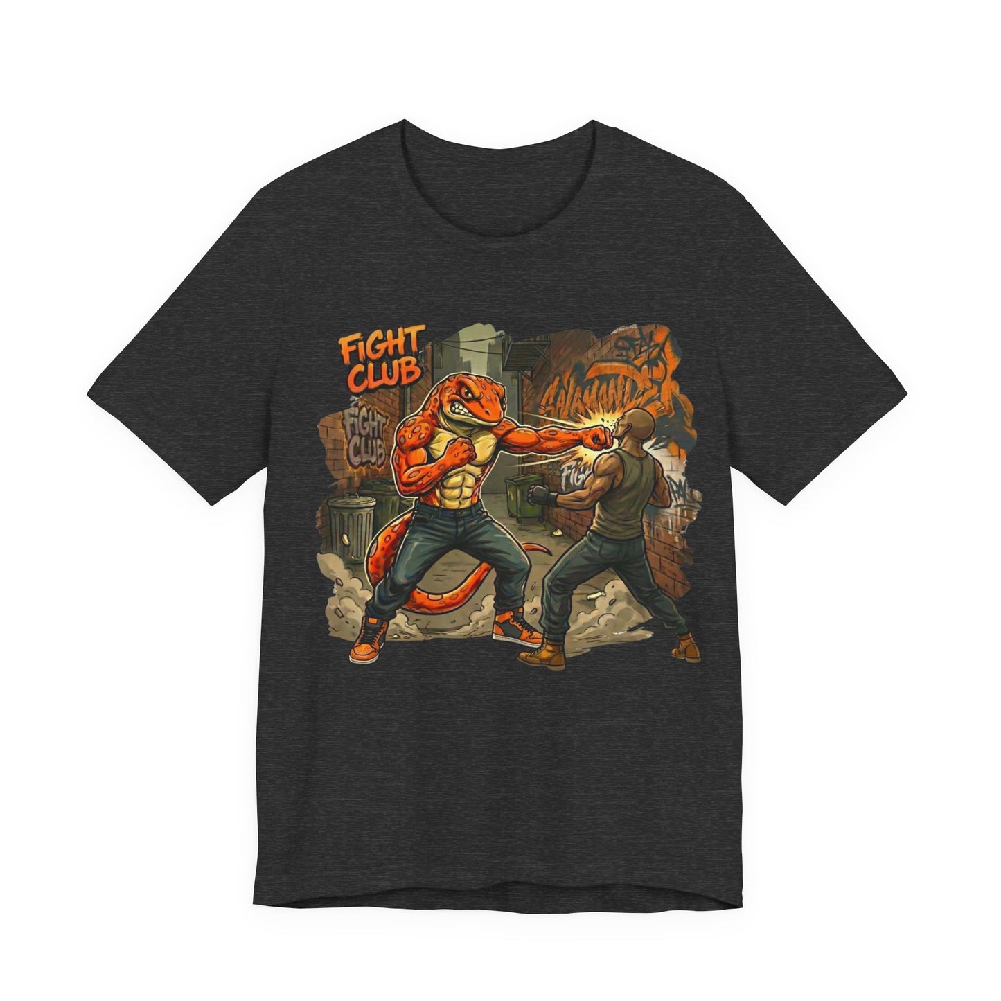 Salamander Fight Club Backstreet Brawler T-Shirt | Y2K Streetwear Unisex T-Shirt