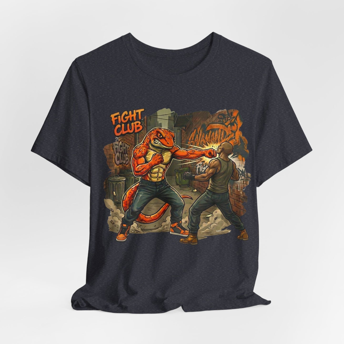 Salamander Fight Club Backstreet Brawler T-Shirt | Y2K Streetwear Unisex T-Shirt