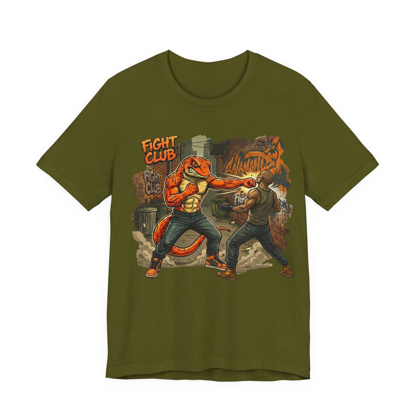 Salamander Fight Club Backstreet Brawler T-Shirt | Y2K Streetwear Unisex T-Shirt