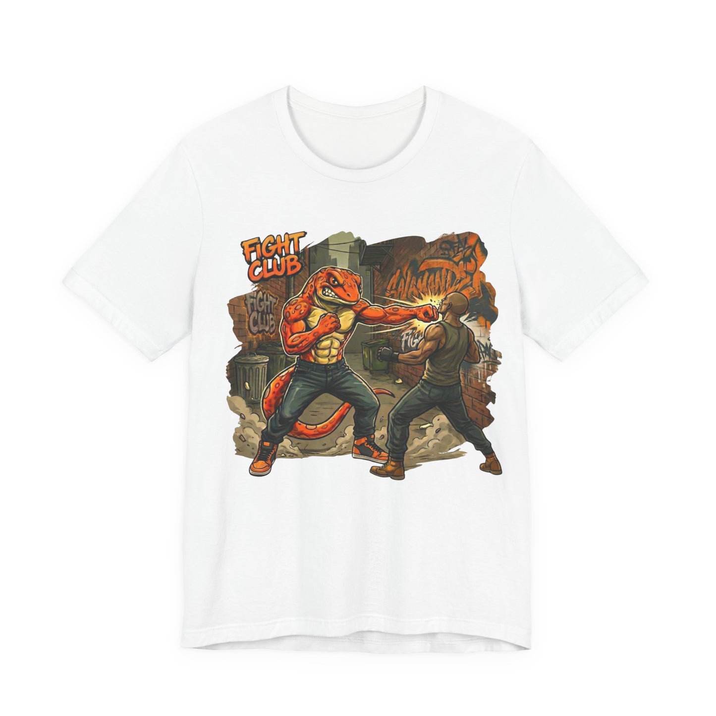 Salamander Fight Club Backstreet Brawler T-Shirt | Y2K Streetwear Unisex T-Shirt