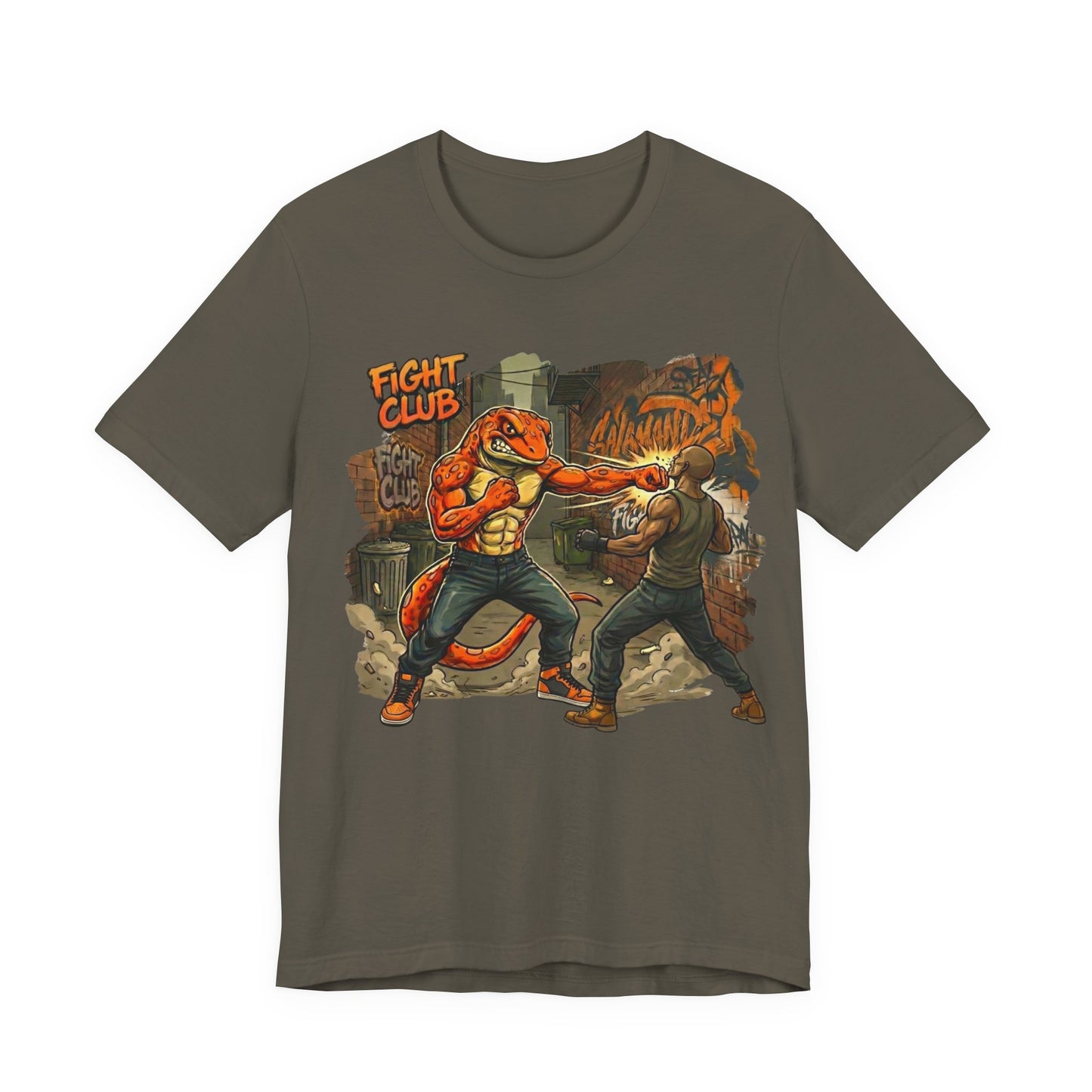 Salamander Fight Club Backstreet Brawler T-Shirt | Y2K Streetwear Unisex T-Shirt