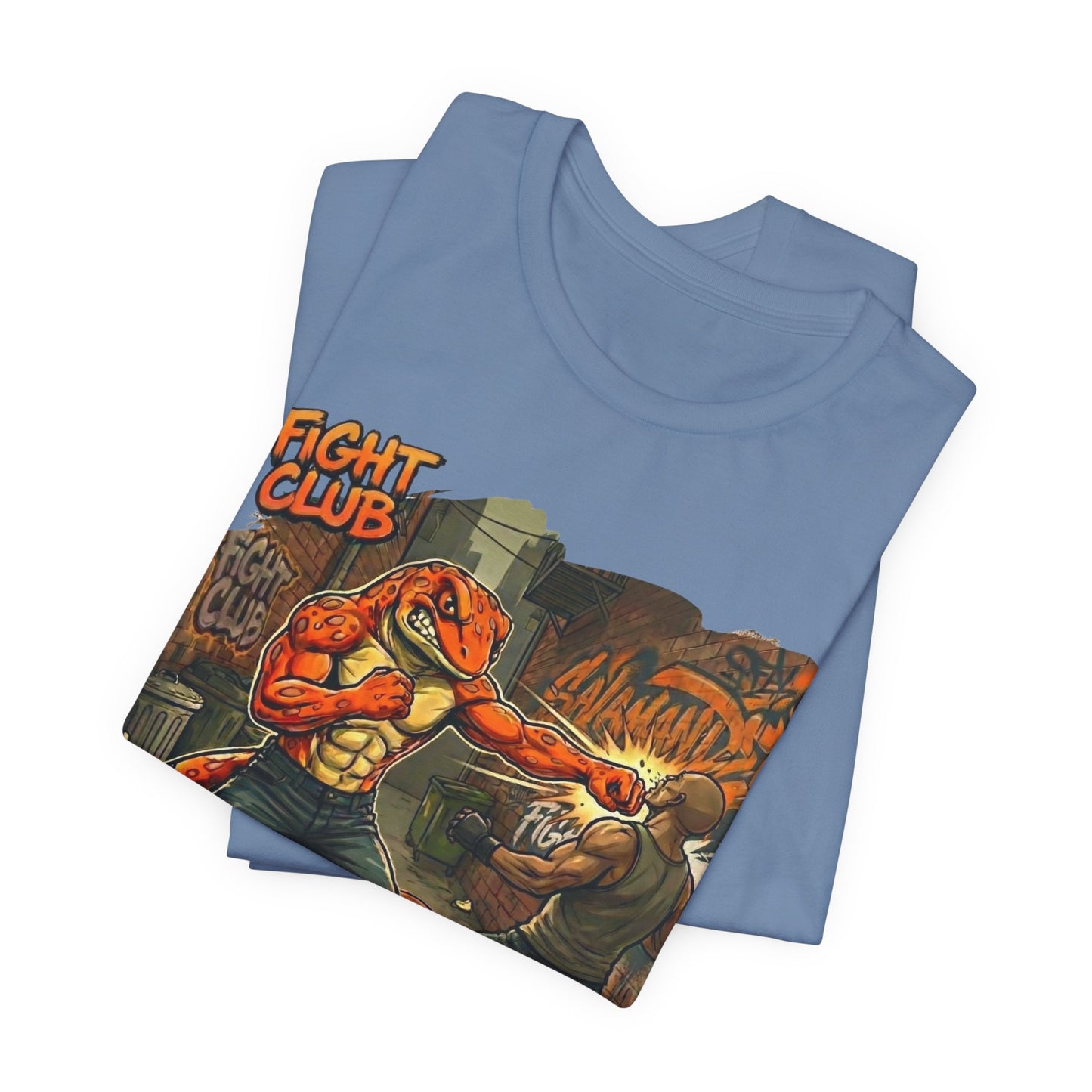 Salamander Fight Club Backstreet Brawler T-Shirt | Y2K Streetwear Unisex T-Shirt