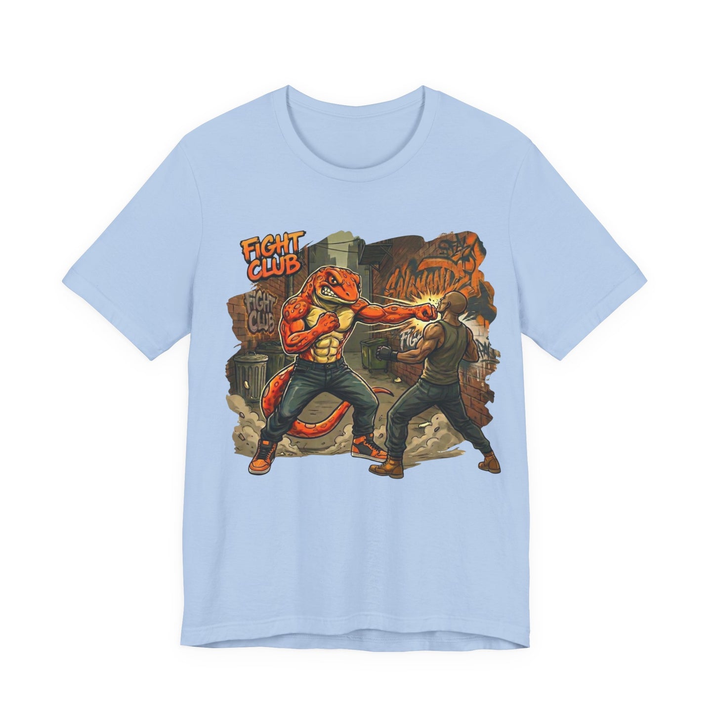 Salamander Fight Club Backstreet Brawler T-Shirt | Y2K Streetwear Unisex T-Shirt