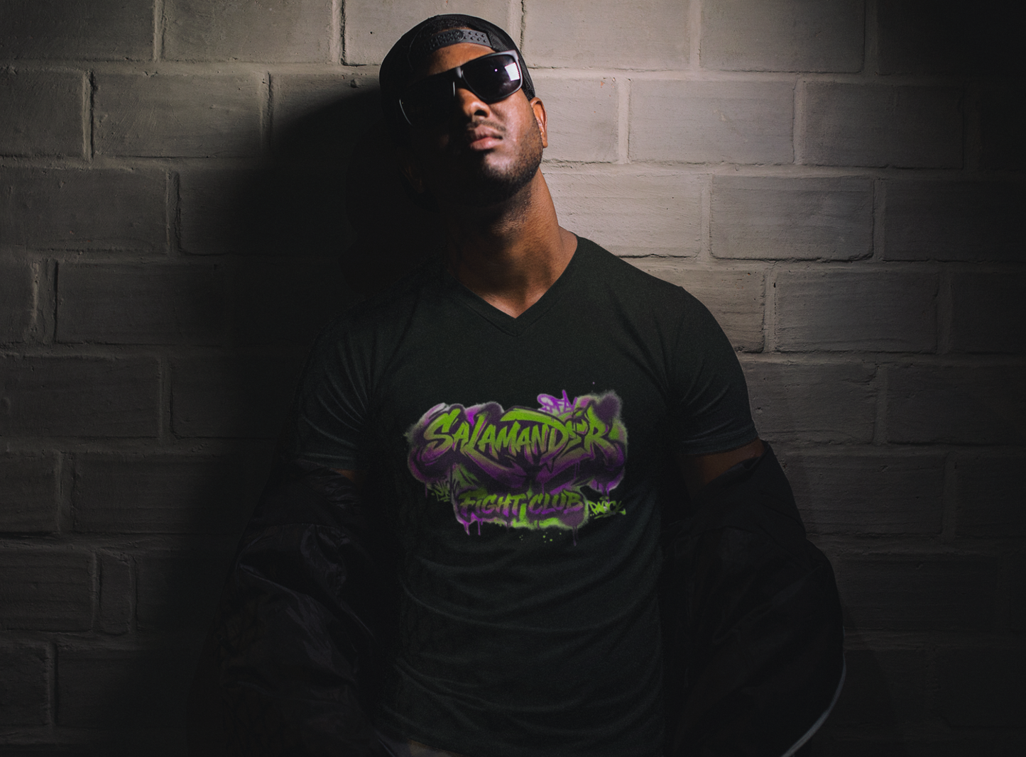 Salamander Fight Club Graffiti (Unisex T-Shirt)